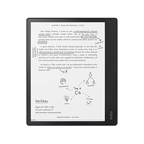 Kobo Elipsa Pack | eReader | 10.3” Glare Free Touchscreen | Mark Up eBooks | Pack Includes Kobo Elipsa, 1 Kobo Stylus & 1 SleepCover | Adjustable Brightness | Carta E Ink Technology | 32 GB of Storage Cover