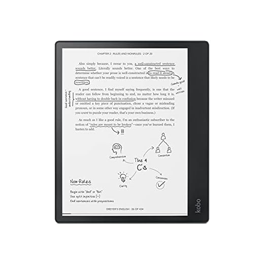 Kobo Elipsa Pack | eReader | 10.3” Glare Free Touchscreen | Mark Up eBooks | Pack Includes Kobo Elipsa, 1 Kobo Stylus & 1 SleepCover | Adjustable Brightness | Carta E Ink Technology | 32 GB of Storage