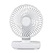 MENGHONGLLI Wentylatory elektryczne D606 4W USB ładowalny przenośny czterobiegowy regulowany wentylator biurkowy chłodzenie (kolor: Biały)