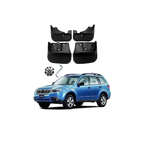 Image of Car Mudguard Mud Flaps for Subaru Forester 2003-2023 Molded Custom Front and Rear Mudflaps Splash Guards Fender Flares Kit 4-PC Auto Accessories,Send 1 Car Wash Towel,2009~2012