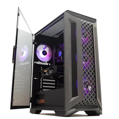 Tempest Mirage Caja PC ATX/Micro ATX/ITX/E-ATX, RGB, USB 3.0, 4 Ventiladores Incluidos, Cristal Templado con Bisagras, Torre PC Gaming