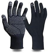 Evridwear Touchscreen Merino Wool Gloves Warm Ski Glove Liner for Men Women