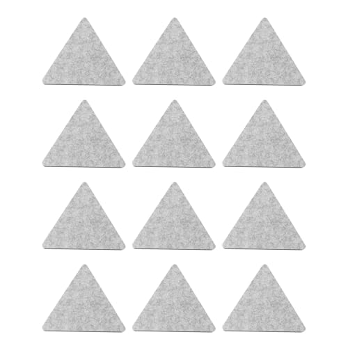 Panneaux acoustiques pour chambre et studio INOOMP adhésifs en feutre gris lot de 12