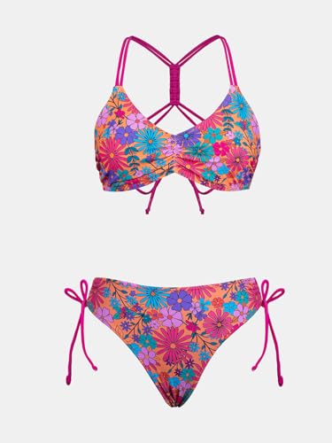 Image of CUPSHE Women's 2 Piece Bikini Set Back Braided Straps with Reversible Bottom