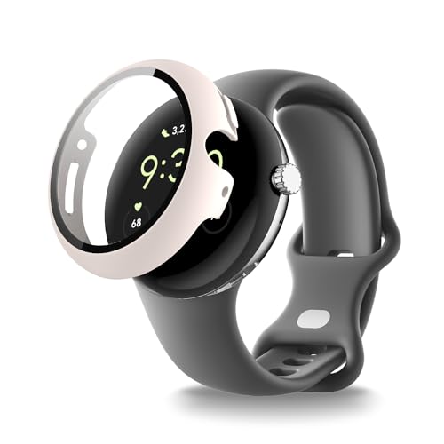 For Google Pixel Watch 3 41mm X}[gEHb` P[X+tB ̌^ KONXISA Google Pixel Watch 3 41mm Ή X}[gEHb` PC P[X+KXt ̌^ ی Jo[ tB 