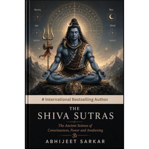 THE SHIVA SUTRAS: The Ancient Science of Consciousness, Power and Awakening Audiolibro Por ABHIJEET SARKAR arte de portada