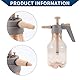 Hihaha Sprühflasche/Gießkanne für Innenpflanzen im Freien für Haus, Büro, Garten/Robustes Kunststoffmaterial 2L / 1 Stück Orange
