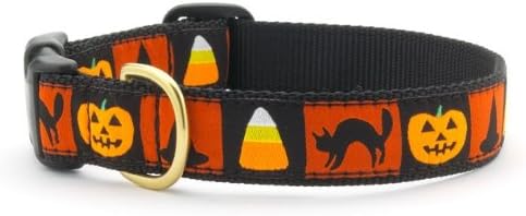 Up Country Halloween Motif X-Small 5/8" Narrow Width Dog Collar