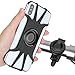 Detachable Bike Phone Mount, 360° Rotatable Bicycle & Motorcycle Handlebar Cell Phone Holder Universal fit for iPhone Xs Max XR X 6S 6 7 8 Plus, Galaxy S9 S10 S10e Note 9, Other 4-6.5" Phones Cycling