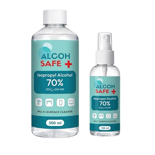Image of 70% IPA | Screen & Multi-Surface Cleaner Spray | Disinfectant Liquid for Surface, Equipment | Fragrance Free | 100ml (Pack of 2)