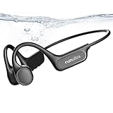 Nanajorwa Bone Conduction Headphones, IPX8 Waterproof Swimming Headphones with 32GB MP3 Player, Bluetooth 6.0 Lightweight Open-Ear Sports Wireless Earphones for Running, Cycling, Gym, 10H Playtime