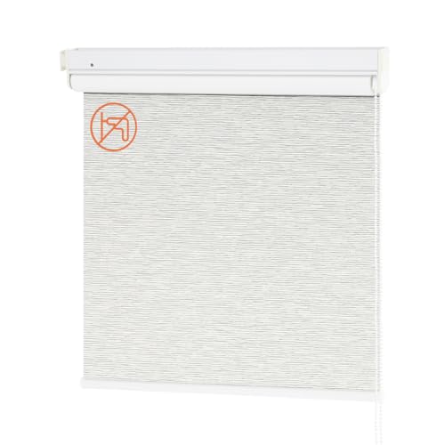 ISSHOGUGU ���[���X�N���[�� �V�^���ς莮 �������n�E�X�g���C�v ���[���J�[�e�� 0.5cm�P�ʂŃT�C�Y�I�[�_�[ 1���Ռ� UV�J�b�g �������s�v ���t���ȒP �Ԏd�؂� �ډB�� �Ռ� �f�M �h�� �h�� W151�`170xH30�`120 �z���C�g