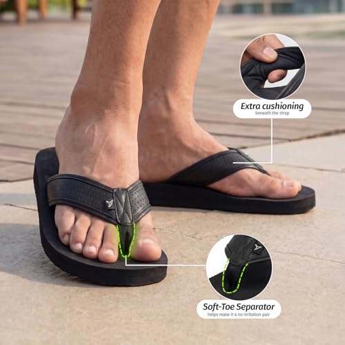 Image of YOHO Bubbles Men Ortho slippers | Soft comfortable and stylish flip flop slippers for Men in exciting colors |Lightweight | Anti Skid | Daily Use Chappal