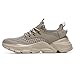 Srenket Men's Running Shoes Non Slip Shoes Breathable Lightweight Fashion Sneakers Slip Resistant Athletic Sports Walking Gym Work Shoes Khaki