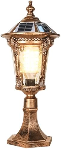 Miniatura 1 de Luces de poste al aire libre, estilo europeo, luz solar de columna para jardín, villa, jardín, valla al aire libre, puerta, luz IP42, columna