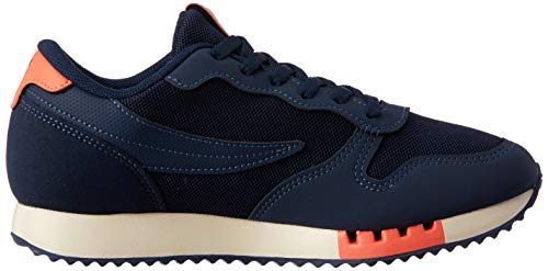 Fila Euro Jogger Sport, Tênis Feminino, Azul (Marinho/Coral/Rosa Coral), 34