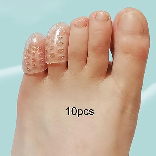 predolo 10x Protetores de Silicone para Os Dedos Dos Pés, Protetores de Manga para Os Dedos Dos Pés,