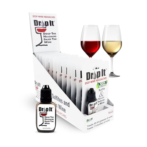 Drop It Wine Drops, Original - 10 mL, 12 Pack - USA Made