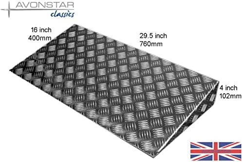Avonstar Door Ramp British Made (4 inch high) Silver