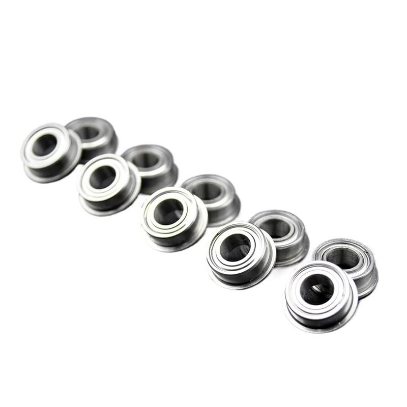 10Pcs MF63 MF93 MF74 MF84 MF104 MF85 MF95 MF105ZZ MF115 MF106 MF126 MF117 MF137 MF148 ZZ Ball Bearing Flange Bearings(MF137 7x13x4mm)