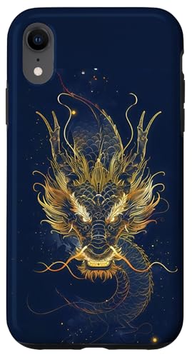 Drago Estetico Blu Mitico Custodia per iPhone XR