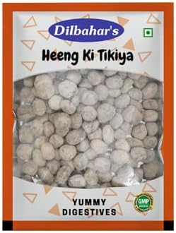 Dilbahar's Heeng Ki Tikiya 400G Pack Of 1 | Hing Peda Goli Pachak | Digestive Goli Pachak | Mukhwas Mouth Freshener | Heeng Peda Churan | Churan Digestive Mouth Freshener Mukhwas | After-Meal Treat