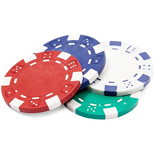 Okuna Outpost Professional Poker Chip Set For Casino Card Games (4 Colors, 100 Pieces) #TOP4