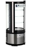 vetrina dolci metro Facile da usare e pulire – Dotata di display digitale della temperatura, sbrinamento automatico e base in acciaio inox