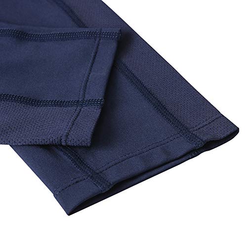 Andoer Calças femininas de ioga com bolsos cintura alta leggings esportivos meia-calça alongamento f