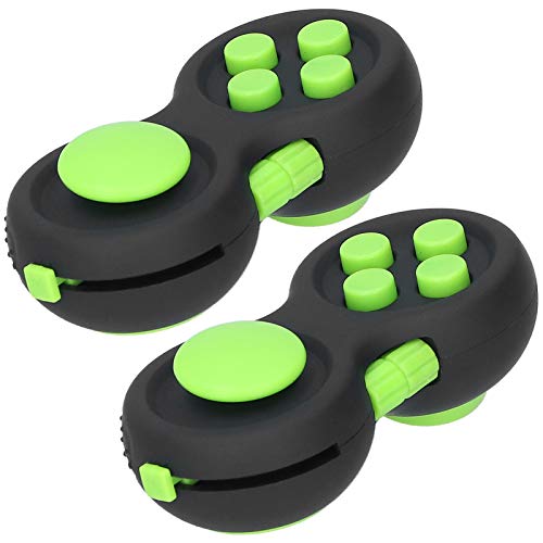 Zappelkissen Vert Skin Picking Toy, Reduzierspiel Zappelsteuerung Schwarz Stress Zappelkissen, Knebeeschenke für Erwachsene (Schwarz Grün)