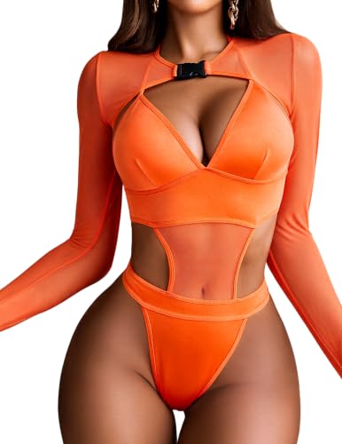 Image of Avidlove Rave Outfits for Women Festival Sexy Lingerie Bodysuit 2 Piece