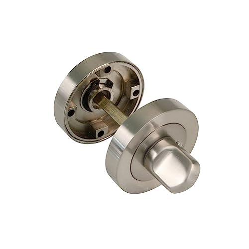 Amig - Muletilla para Manillas de Roseta - Mod. 8Z - Ø52 x 90 mm - Cuadradillo de 6 mm - Condena con Sistema de Desbloqueo Exterior - Zamak Plateado Mate