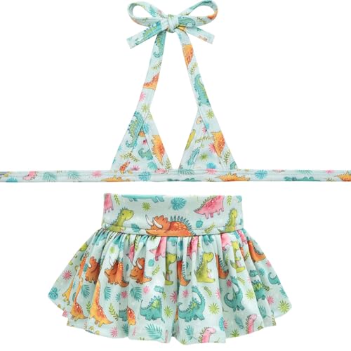 Image of CuteBone Dog Bikini Dress, Stylish Swimsuit Costume for Small Dogs, Comfortable & Adjustable Puppy Bathing Suit, Soft Outfit Pet Apparel for Beach, Pool and Summer Fun DB42M