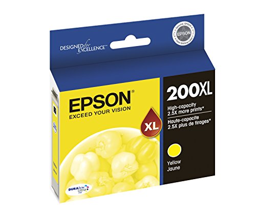 Epson T200 Durabrite Ultra -Ink High Capacity Yellow -Cartridge (T200Xl420-S) For Select Epson Expression And Workforce Printers #TOP1