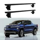 Without Side Rails Roof Rack Cross Bars Compatible with Chevrolet Chevy Silverado EV BT1 2024 2025 2026 2027 Lockable Crossbars Adjustable Cargo Bars Carrier Rooftop Luggage Crossbar