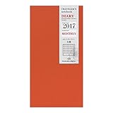 MIDORI Travelers Notebook Refill 2017 MONTHLY (Regular size)14374006