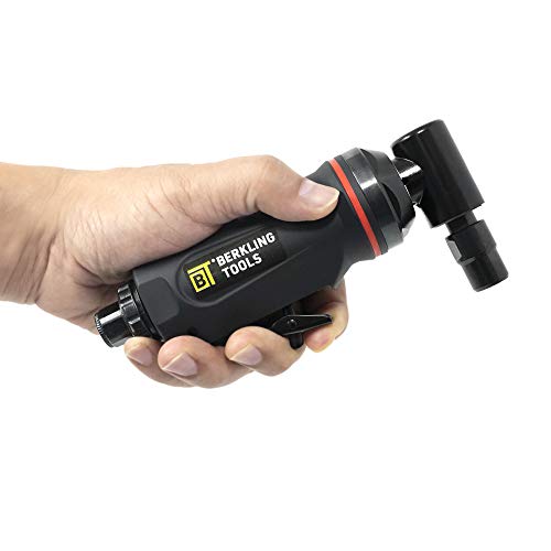 Berkling Tools 1/4" Air Die Grinder Professional Grade Heavy Duty With Variable Speed Control (Angle, Right Angle) #TOP3
