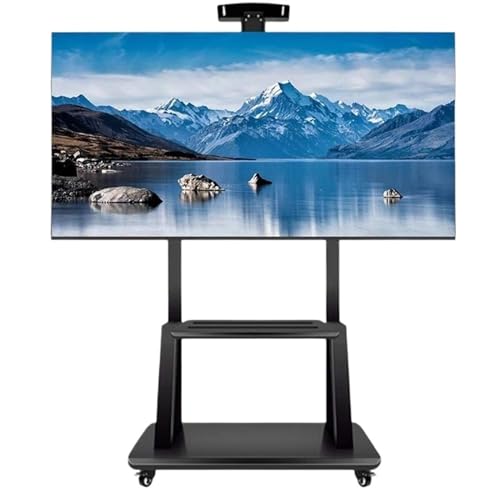 Uniwersalny Stojak Pod Telewizor, Mobilny Wózek Pod Telewizor Z Tacką Do Większości 32-75-Calowych Telewizorów Plazmowych/Lcd/Led, Wózek Podłogowy Pod Telewizor Z Kółkami