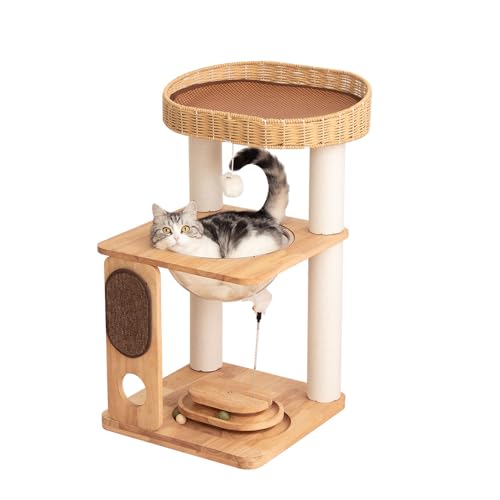 Árbol de Gato de Madera Moderno para Gatos Grandes miniatura 1