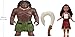 Mattel Disney Moana 2 Toys, Moana & Maui Ocean Adventures 2-Pack with 2 Small Dolls & Hook Accessory, Inspired by The Movie