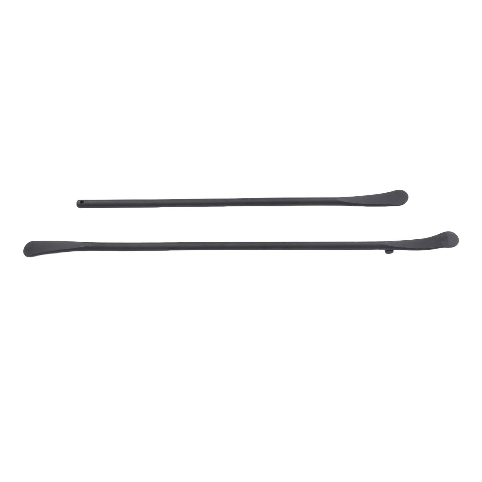 Yctze Herramienta de Extracción de Barra de de Montaje de Neumáticos, 2 uds., Acero Sólido Negro 65 | Curvatura de cabeza optimizada, diseño sólido, grueso, antideslizante, con longitudes de 97/76,5 cm para camiones y