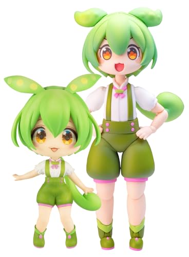 ピーエムオフィスエー(PLUM) プラフィア ずんだもん ミニフィギュア同梱セット 全高約100mm 1/12スケール 色分け済みプラモデル 組立キット PP196