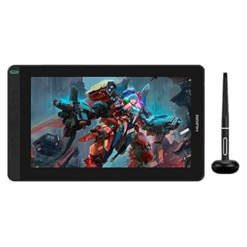 MESA DIGITALIZADORA GS1331-K HUION KAMVAS - TAMANHO 13", TELA FULL HD, COM 8 BOTÕES (COR PRETO)