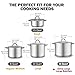 Cook N Home 16 Quart Stockpot with Lid, Stainless Steel