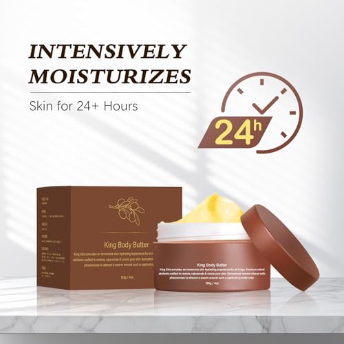 Narvokey Body Butter for Men, Warm Sensual Cologne Scent, Natural Moisturizing Formula, Moisturizing with Fragrance Gift for Father Husband Boyfriend-4 Oz (1)