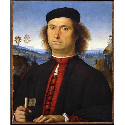 Toile Perugino Portrait haute définition 127 cm finition musée