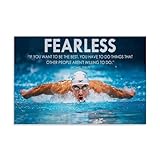 DENMIEX Famous Swimming Stars Michael Phelps Poster Wall Art Painting Canvas Gift Living Room Prints Bedroom Decor Artworks 24x36inch(60x90cm)