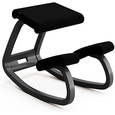Variable Balans, Original Kneeling Chair, Designed By Peter Opsvik, Black/Black Cover