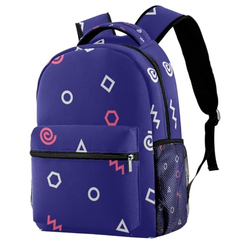 Sac à dos géométrique pour les cours, les sorties et les week-ends urbains