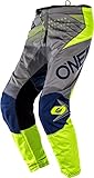 pantalon enduro fox azul Perneras sin puños. O\'Neal Element Factor Kinder Moto Cross Hose MX Mountain Bike Enduro Jugend Offroad Trail MTB FR, E010, Farbe Grau Neongelb, Größe 18